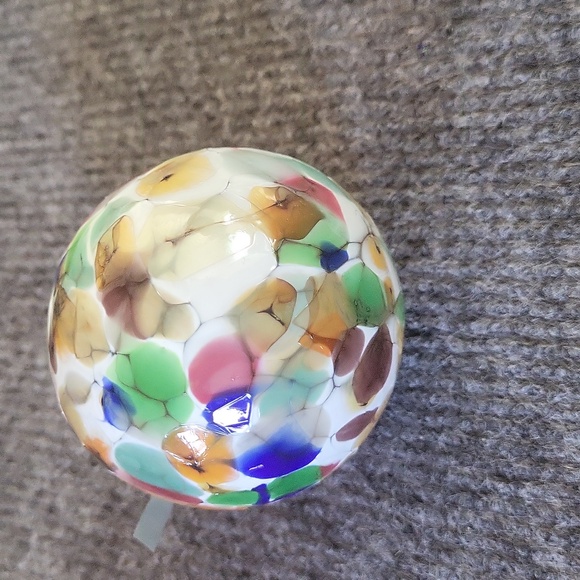 Hand Blown Glass Ball Ornament - Picture 3 of 4